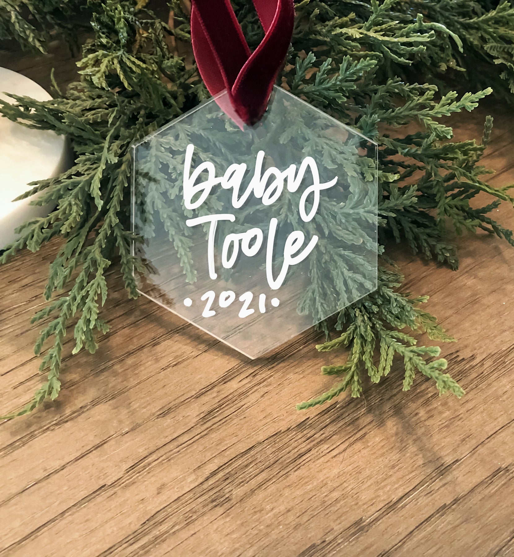 Custom Hand-Lettered Acrylic Christmas Ornaments – dunkirkdesigns